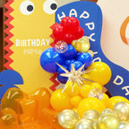 MEBAY Balloon Arch Kit - 156Pcs Latex Balloons, Blue Yellow Red Gold for Baby Shower, Birthday, Wedding