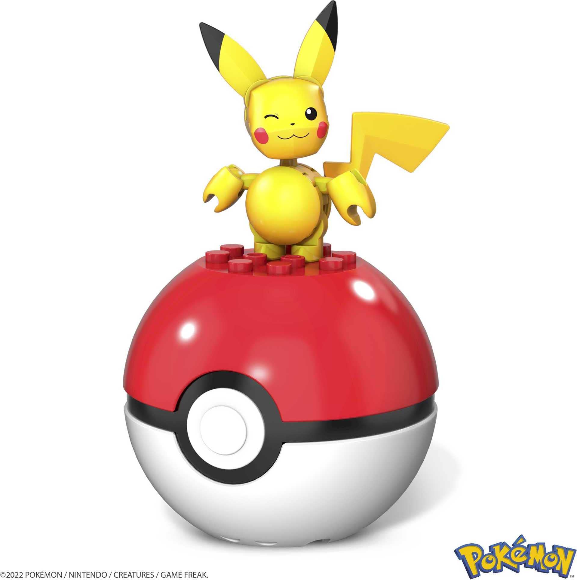 Mega Construx Pokemon Pikachu Construction Set by Mega Brands (GVK60) – Build, Pose & Play