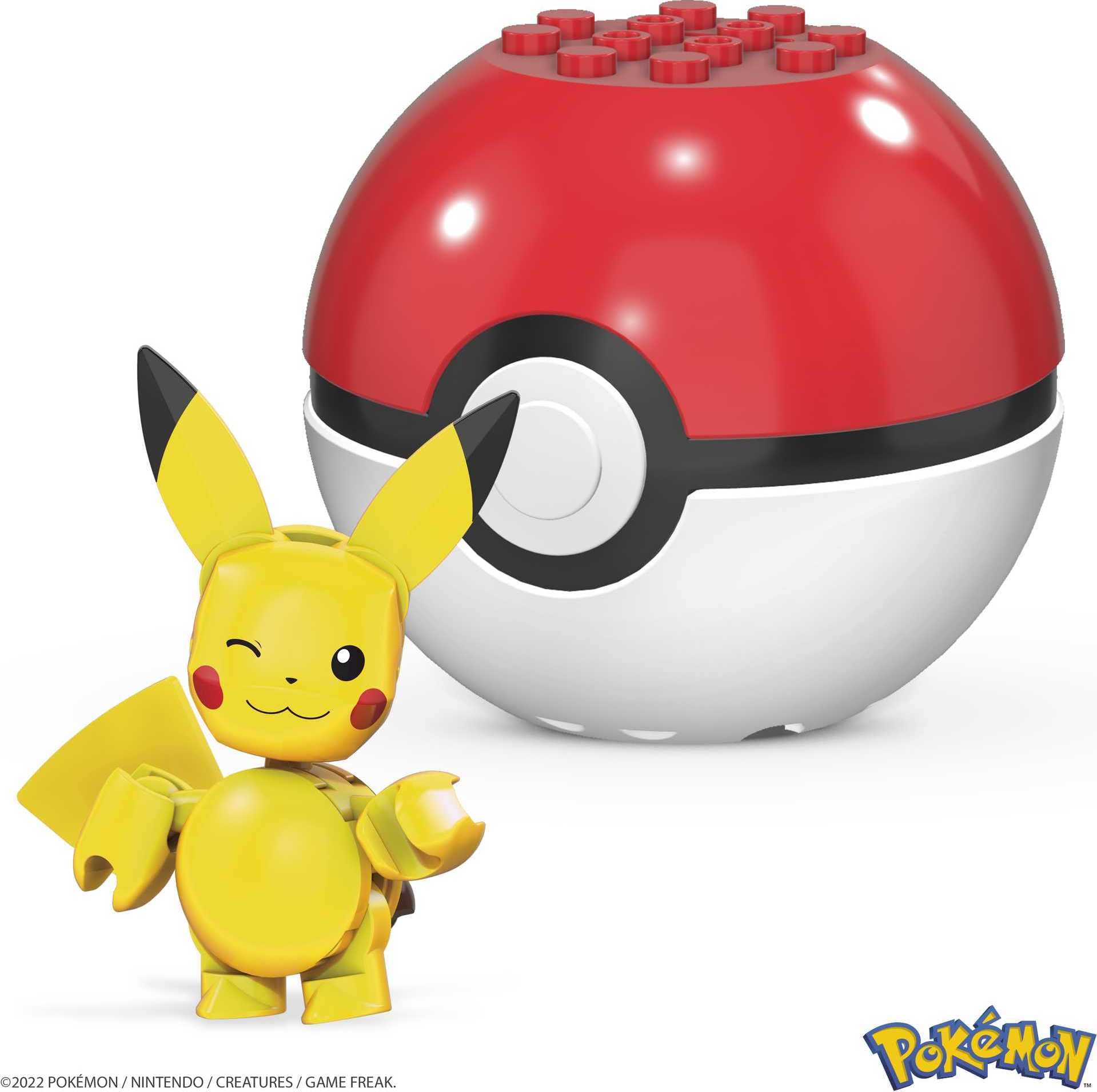 Mega Construx Pokemon Pikachu Construction Set by Mega Brands (GVK60) – Build, Pose & Play