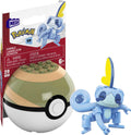 Mega Construx Pokemon Series 17 Sobble Figure Building Set with Nest Poke Ball | Mega Brands