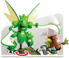 Mega Construx Pokemon Slashing Scyther Construction Set - 188 Pieces | Buildable Scyther Figure & Battle Environment