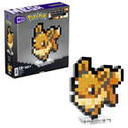 MEGA Pokemon Eevee 323-Piece Pixel-Art Building Set with Wall-Mountable Retro Figure
