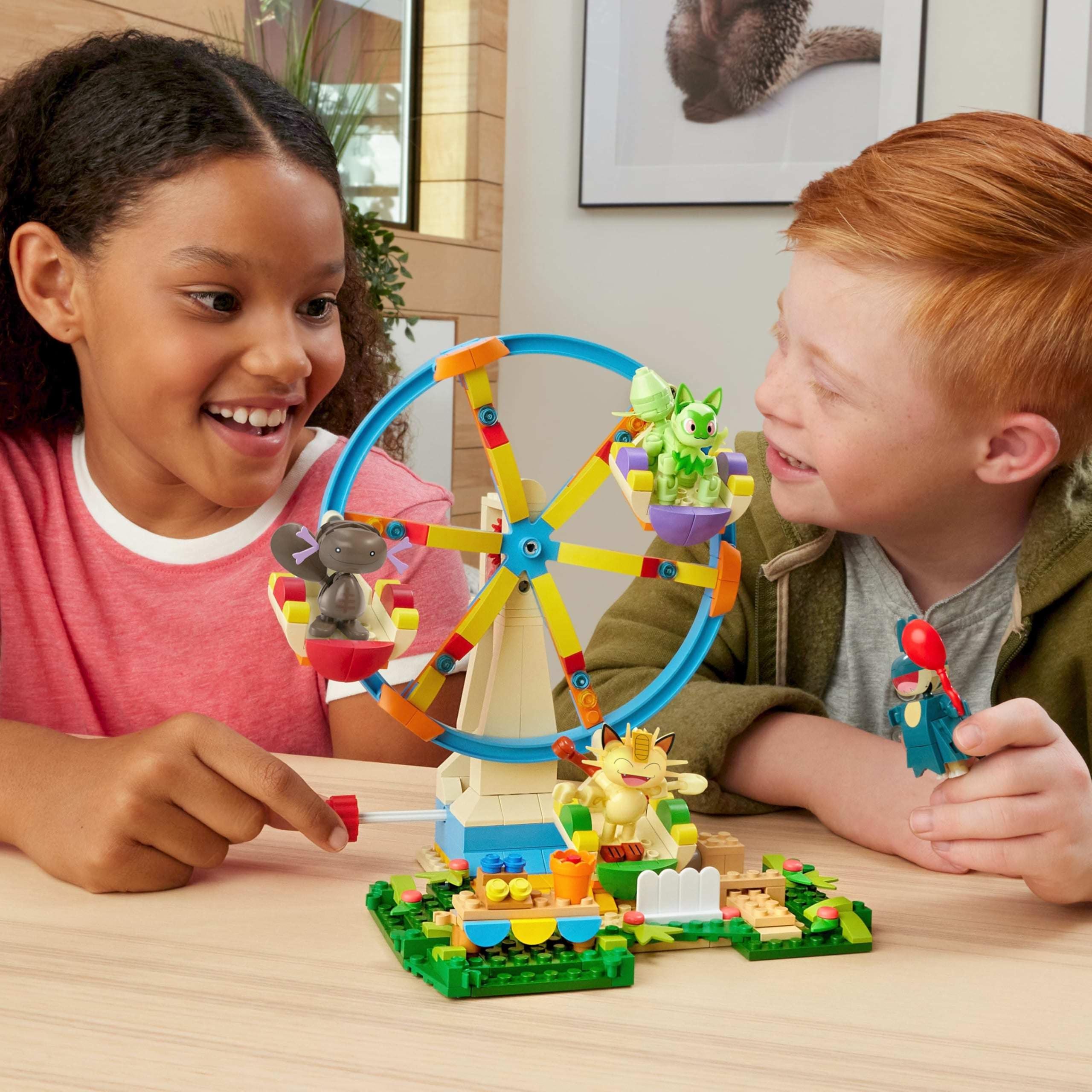 MEGA Pokemon Ferris Wheel Fun Building Set – 393 Pieces, 4 Poseable Pokemon, 5+ Inches Tall | Amazon Exclusive