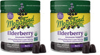 MegaFood Elderberry Immune Support Gummies - Vegan, Zinc, Organic (2-Pack)