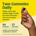MegaFood Elderberry Immune Support Gummies - Vegan, Zinc, Organic (2-Pack)