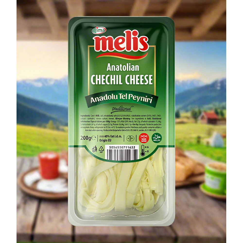 Melis Anatolian Chechil String Cheese (Anadolu Tel Peyniri), 200g Pack