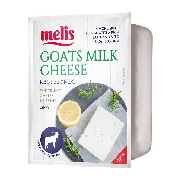 Melis Goats Milk Cheese (Keçi Peyniri) White Soft Cheese in Brine, 200g Pack