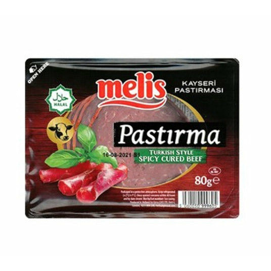 Melis Kayseri Pastirmasi Turkish Style Spicy Cured Beef Pack 80g