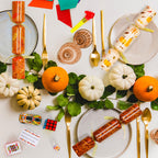 Melisheer 10 Pack Thanksgiving Crackers – Leaf Design Party Favors with Joke Dice & Gifts