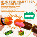 Melisheer 12 Pack Thanksgiving Crackers – Turkey Design No-Snap Party Favors