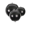 Melody Fantasy 14pcs Black Foil Balloons – 22in, 15in & 10in Large Chrome Mylar Balloons Set for Party Decor