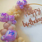 Melody Fantasy Iridescent Purple Foil Balloons – 22in/12in/10in Set for Party Decor