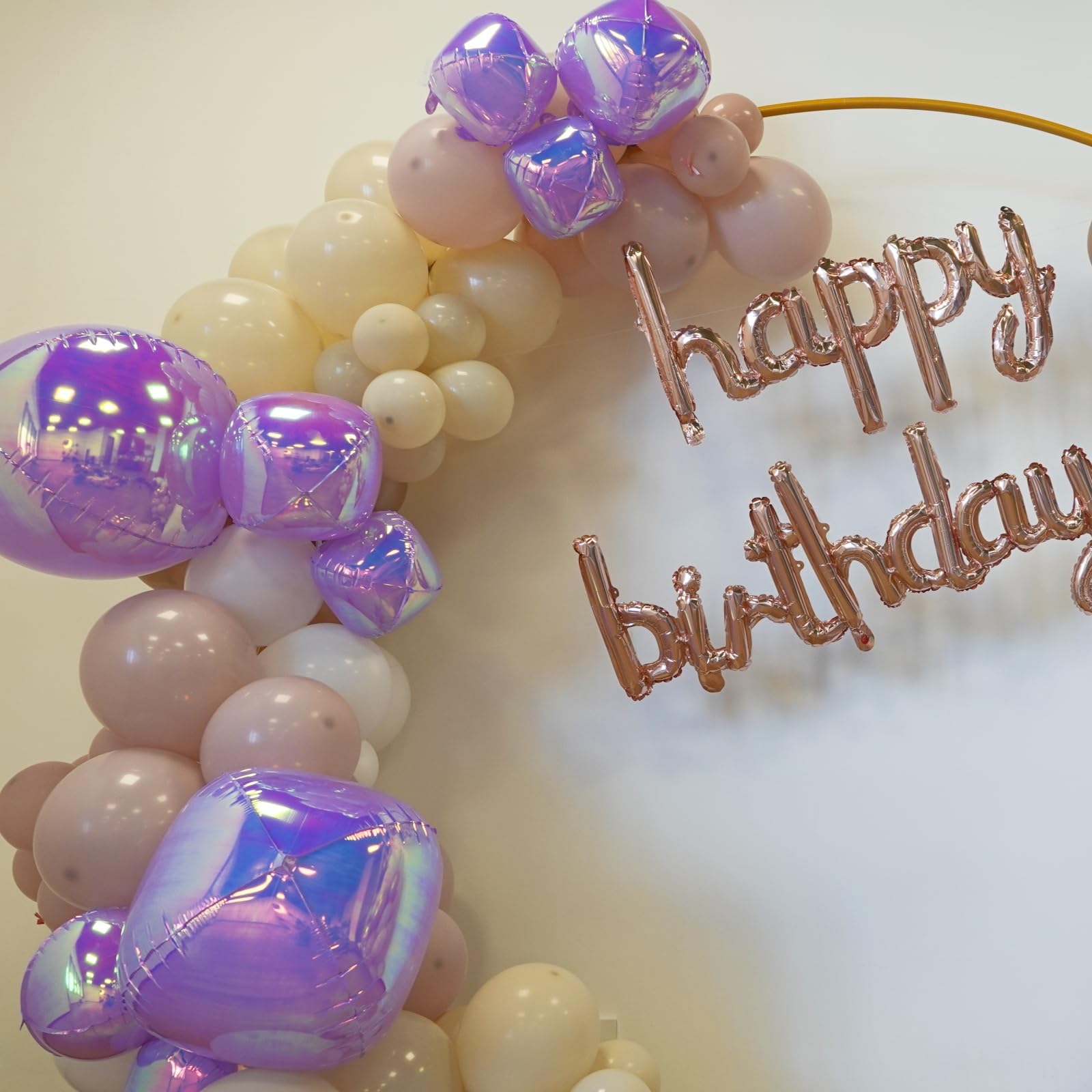 Melody Fantasy Iridescent Purple Foil Balloons – 22in/12in/10in Set for Party Decor