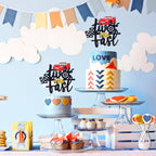 MEMOVAN Two Fast Race Car Cake Topper – 2nd Birthday Party Decoration, Double-Sided