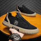 Men Casual Flat Shoes Trend Breathable Canvas