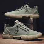 Men Casual Flat Shoes Trend Breathable Canvas