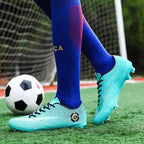 Men Cleats Sports Football Boots and Kids Soccer Shoes