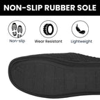 Sock Stack Men's Corduroy Slip On Indoor Slippers Non Slip Memory Foam Warm Thermal Lined