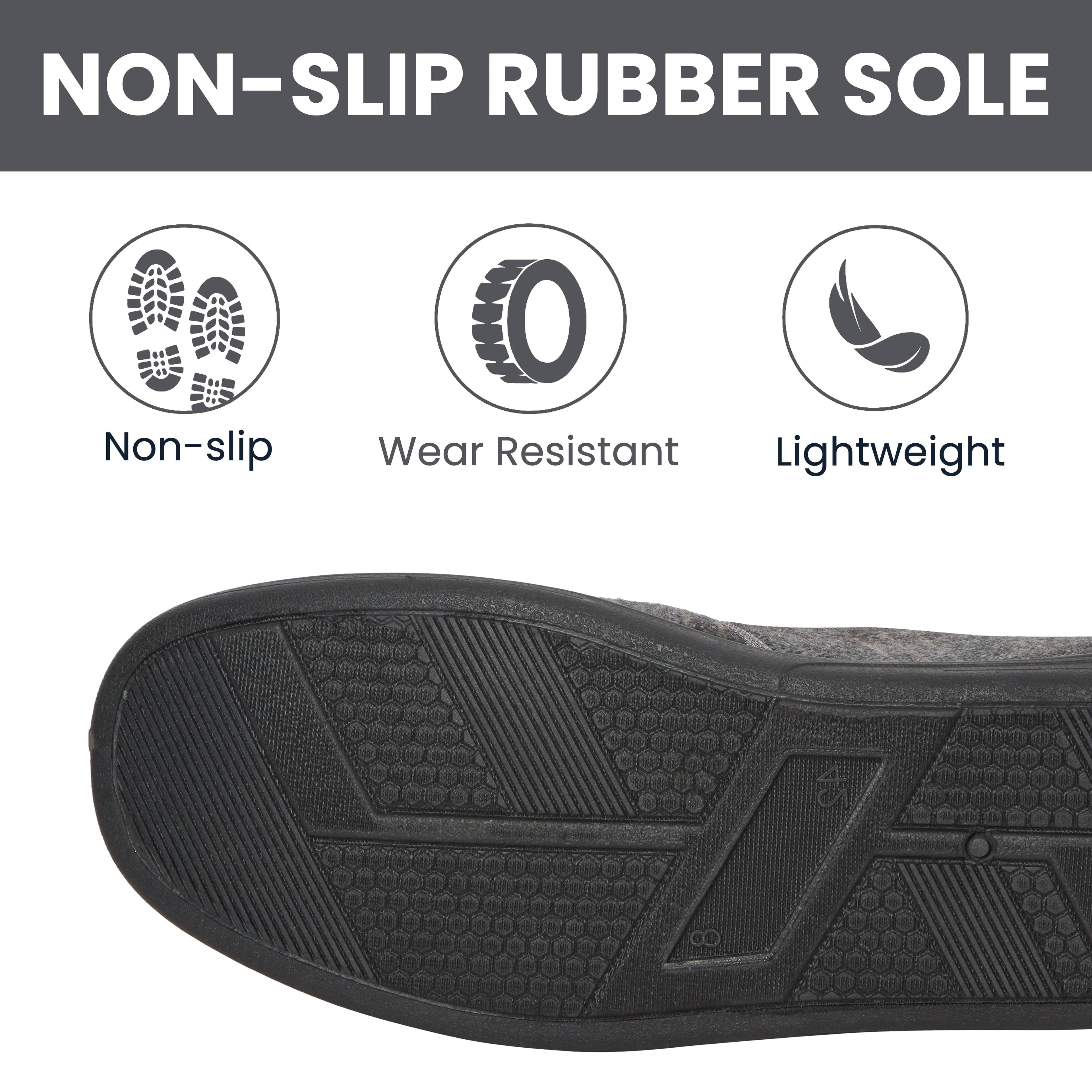 Sock Stack Men's Checked Slippers Memory Foam Cushioned Soft Lining Warm Thermal Slip-On