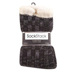 Sock Stack Mens Slipper Socks Non Slip Grips Chunky Winter Lounge Wear Ultra Soft Sherpa