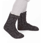 Sock Stack Mens Slipper Socks Non Slip Grips Chunky Winter Lounge Wear Ultra Soft Sherpa