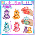 Meooeck 12 Pcs Unicorn Stress Relief Toys – Mini Fidget Balls for Adults, ADHD, Anxiety, Office & Party Fun