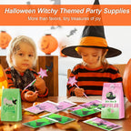 MEPIG 84 Pcs Pink & Green Witch Party Favors for 12 Guests