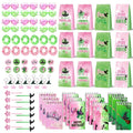MEPIG 84 Pcs Pink & Green Witch Party Favors for 12 Guests