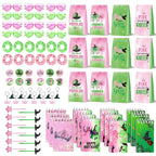 MEPIG 84 Pcs Pink & Green Witch Party Favors for 12 Guests