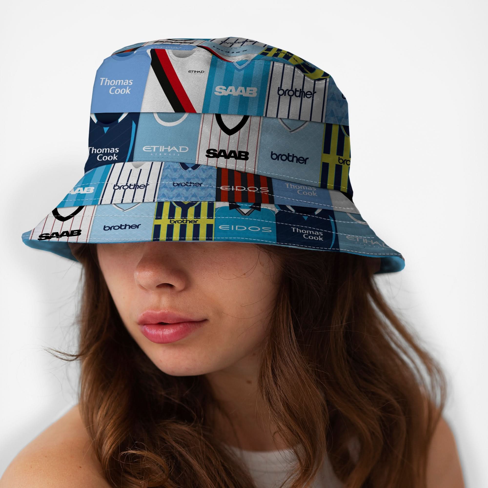 Manchester Blue Kit Montage - Bucket Hat
