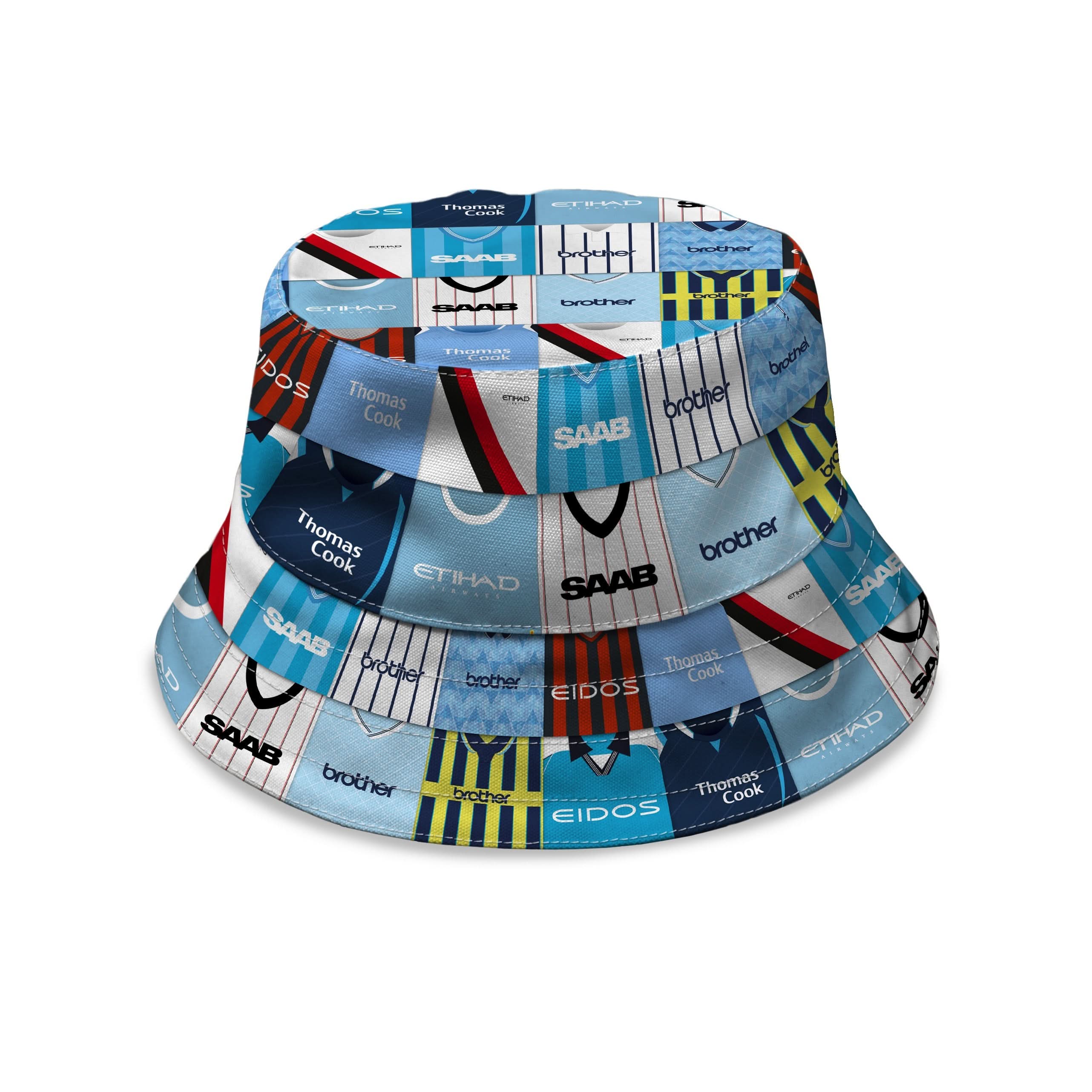Manchester Blue Kit Montage - Bucket Hat