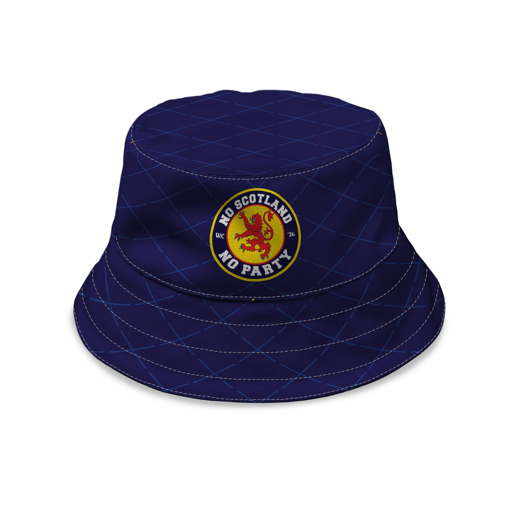 No Scotland No Party - WC26 - Badge Design - Bucket Hat