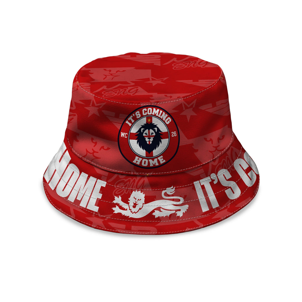 England - It's Coming Home - Red - WC26 - Bucket Hat