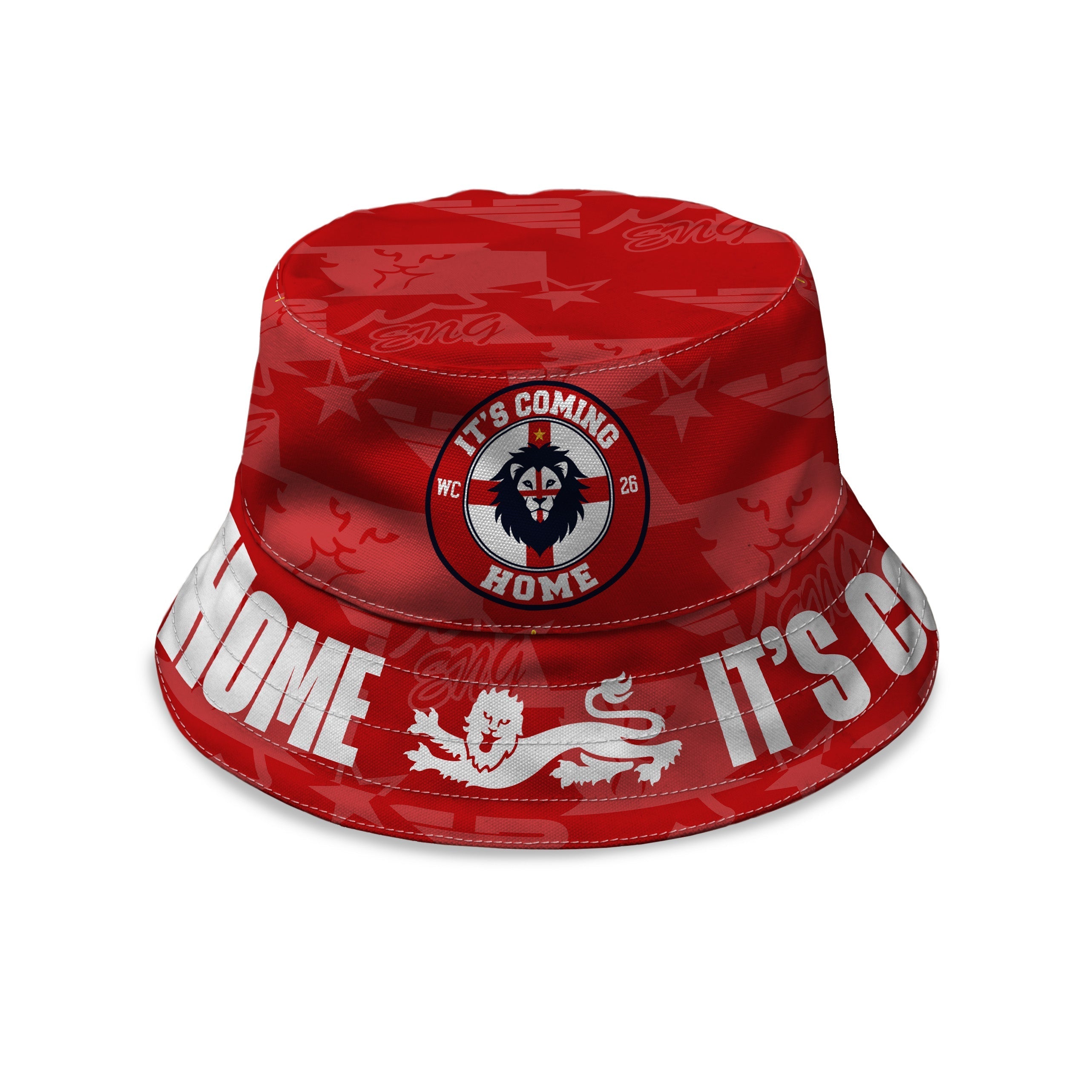 England - It's Coming Home - Red - WC26 - Bucket Hat