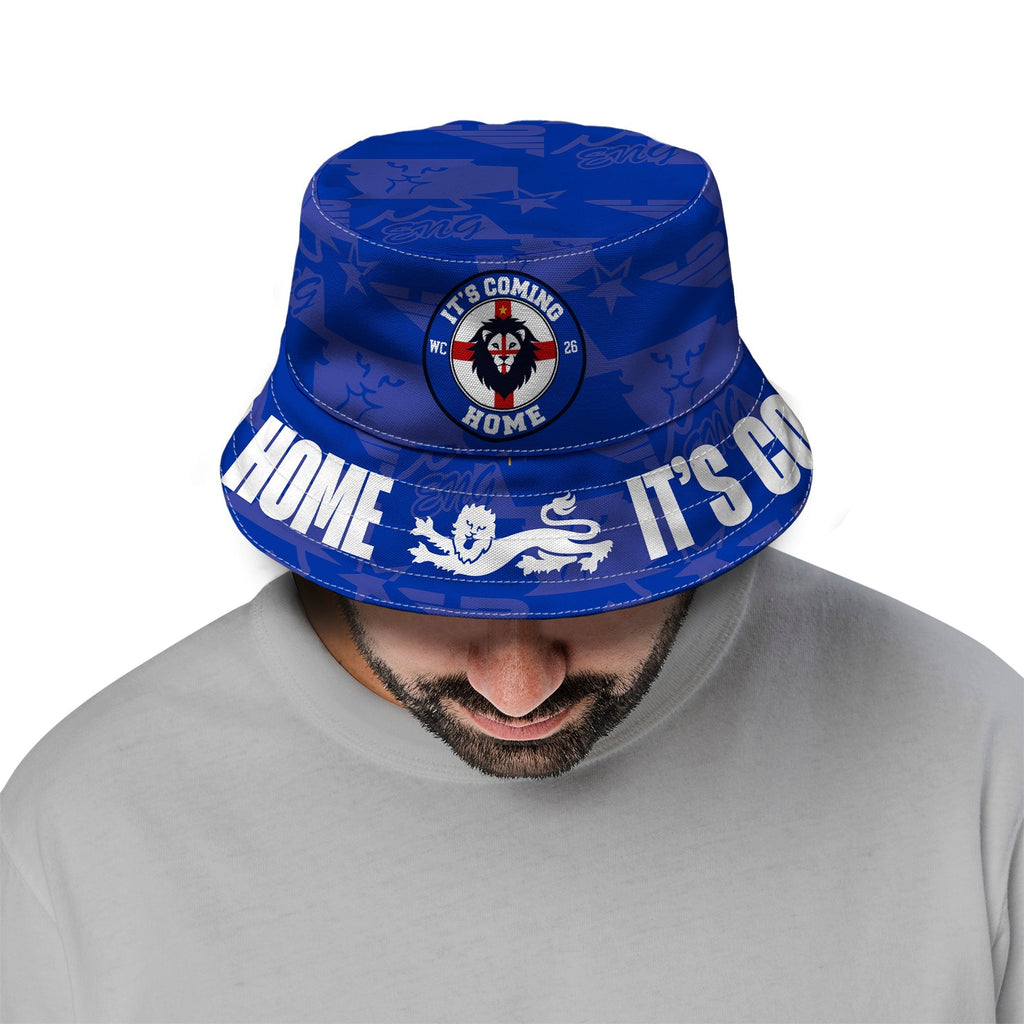 England - It's Coming Home - Blue - WC26 - Bucket Hat