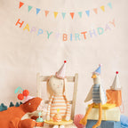 Meri Meri Birthday Party Hats – Pack of 8 Bright Colorful Cones for Kids & Adults