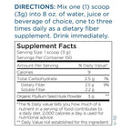 Metabolic Maintenance Organic Psyllium Husk Powder - Unflavored, 1 lb | Daily Fiber & Digestion Support