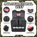 Metemot Kids Army Costume for Boys – 15-Piece Dress-Up Set with Vest & Army Toys