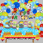 METIXOZE 133pc 2 Infinity & Inspired Two Beyond Birthday Decorations – Plates, Napkins, Cups, Tablecloth & Banner for Kids