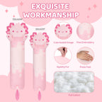 Mewaii Long Axolotl Plush – 5 Sizes, Giant Soft Pink Axolotl Body Pillow & Kawaii Plush Toy