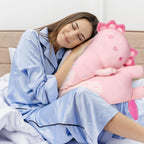Mewaii Long Axolotl Plush – 5 Sizes, Giant Soft Pink Axolotl Body Pillow & Kawaii Plush Toy