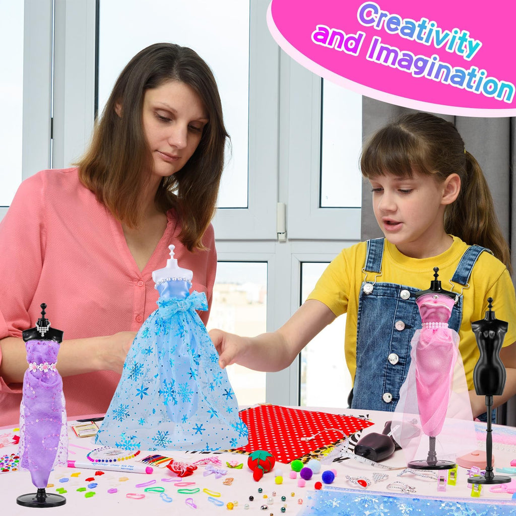 MGparty 800+ PCS Fashion Designer Kit for Girls – Doll Clothes Sewing & DIY Craft Kit