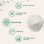 Micro Ingredients Organic MCT Oil Powder with Prebiotic Fiber – 1 lb (16 oz) – C8 MCT Oil for Coffee Creamer – No GMOs, Keto, Vegan
