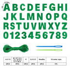 mifengda Green Glitter DIY Banner Kit — Customizable Letters for Birthday & Graduation