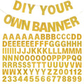 mifengda DIY Glitter Letter Banner Kit - Gold Customizable Party Banners