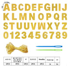 mifengda DIY Glitter Letter Banner Kit - Gold Customizable Party Banners