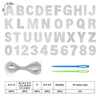 Mifengda DIY Banner Kit with Silver Glitter Letters – Customizable Party Banners
