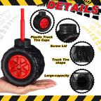 Mifoci 24 Pack Monster Truck Cups - 17 oz Tire-Shaped Party Cups for Kids