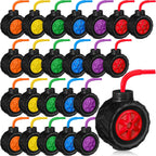Mifoci 24 Pack Monster Truck Cups - 17 oz Tire-Shaped Party Cups for Kids