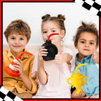 Mifoci 12-Pack Construction Cone & Tire Shaped Cups with Straws – 10 oz Party Favors